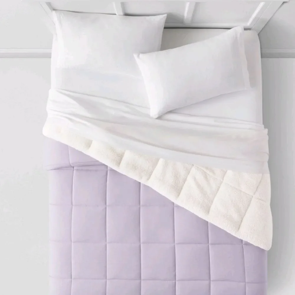 Room‎ Essentials Faux Shearling Microfiber Reversible Comforter